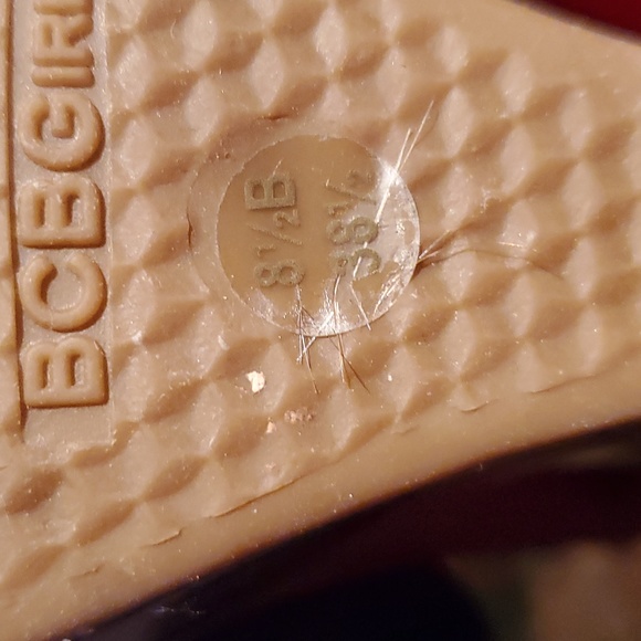 BCBG "Barbie" Pink Perferated Peep Toe Cut Out Wedge size 8.5 ☆LIKE NEW☆ - Picture 10 of 16